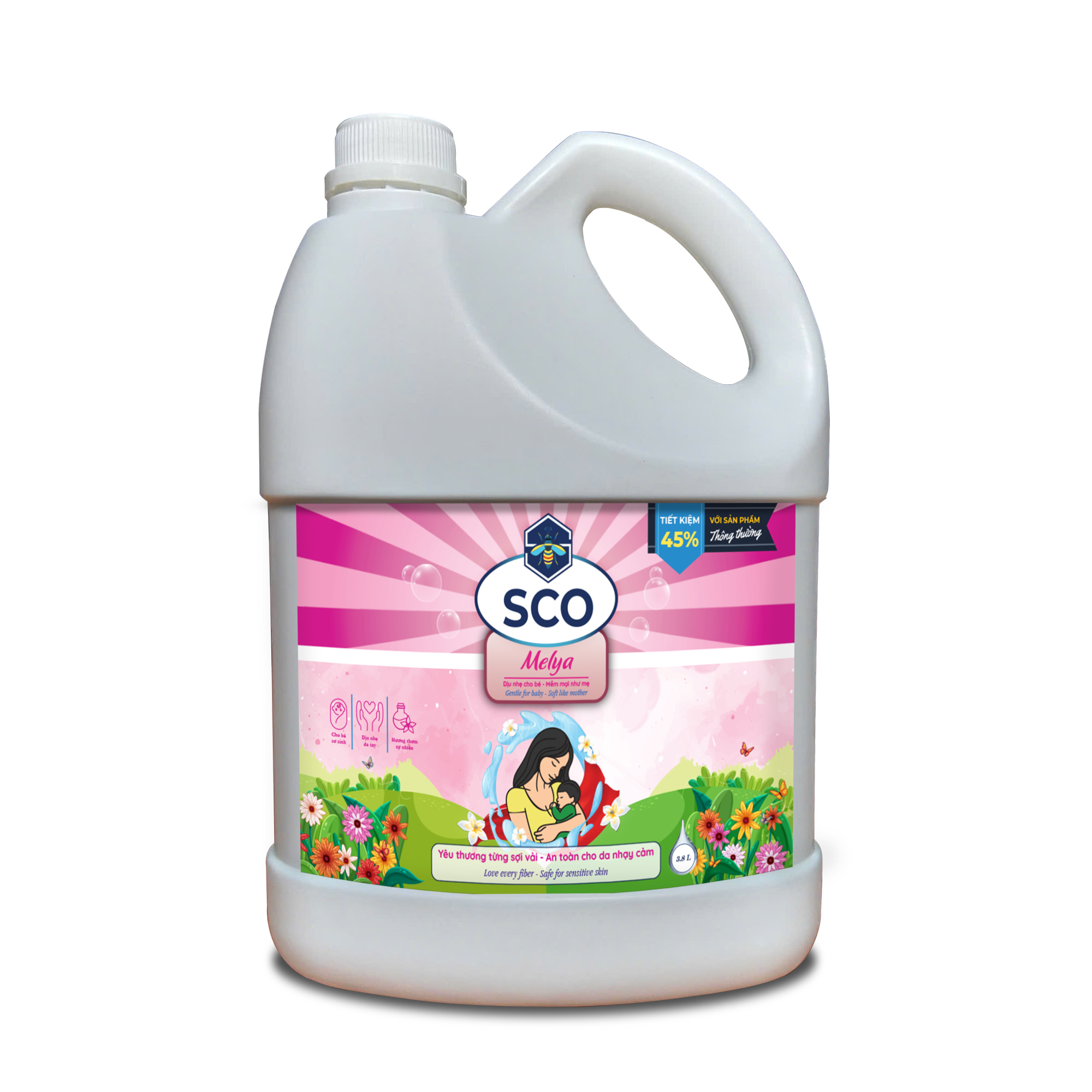 Nước giặt cao cấp  SCO®MELYA 3.8L
