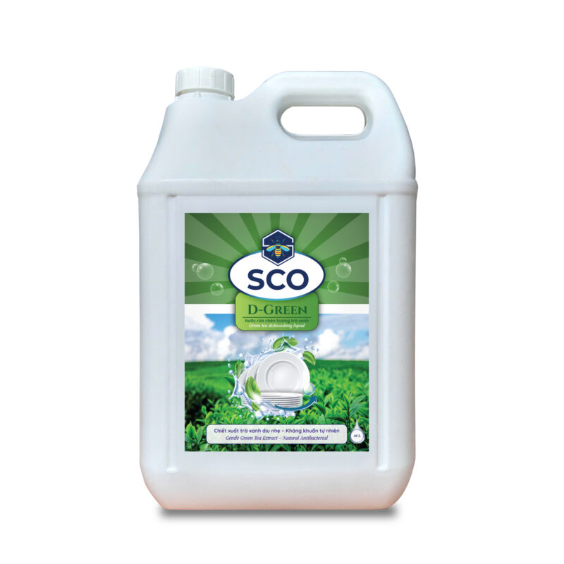 Nước rửa chén hương trà xanh SCO®D-GREEN 10L