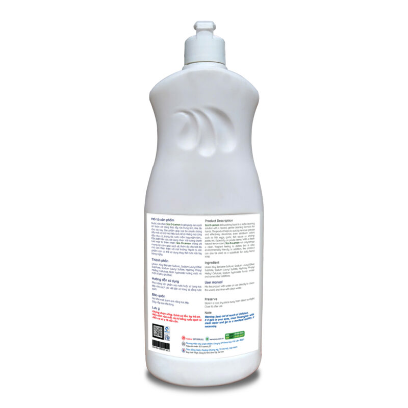 Nước rửa chén hương chanh tươi  SCO®D-LEMON 0.8L