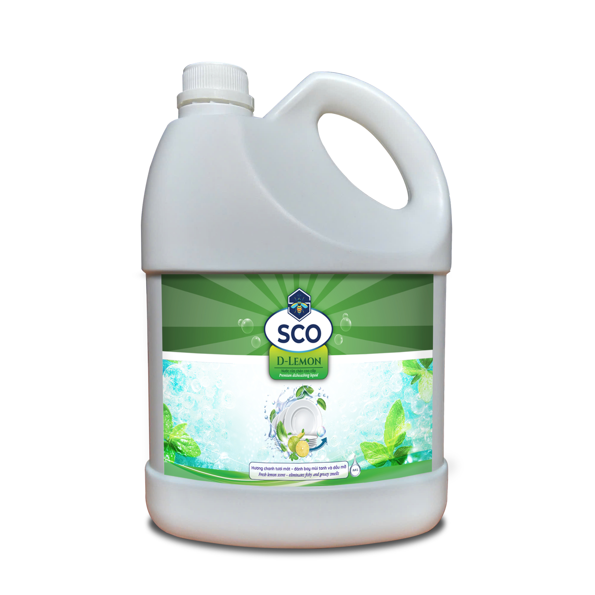Nước rửa chén hương chanh tươi  SCO®D-LEMON 3.8L