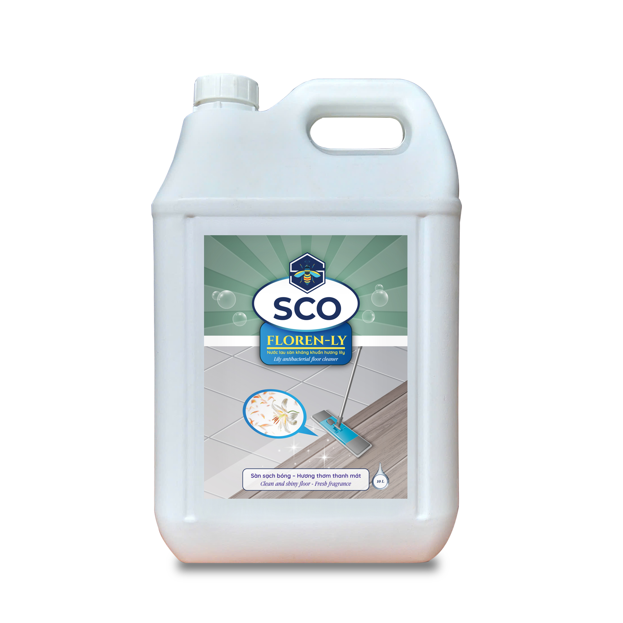 Nước lau sàn kháng khuẩn hương Ly SCO®FLOREN-LY 10L